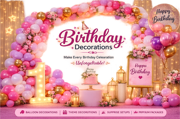 Birthday Decorations in hyderabad